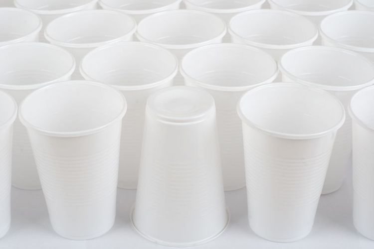 White Rimmed Cups