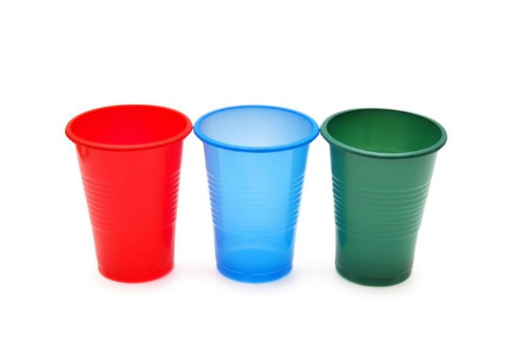 Colored Rimmed Drinking Cups